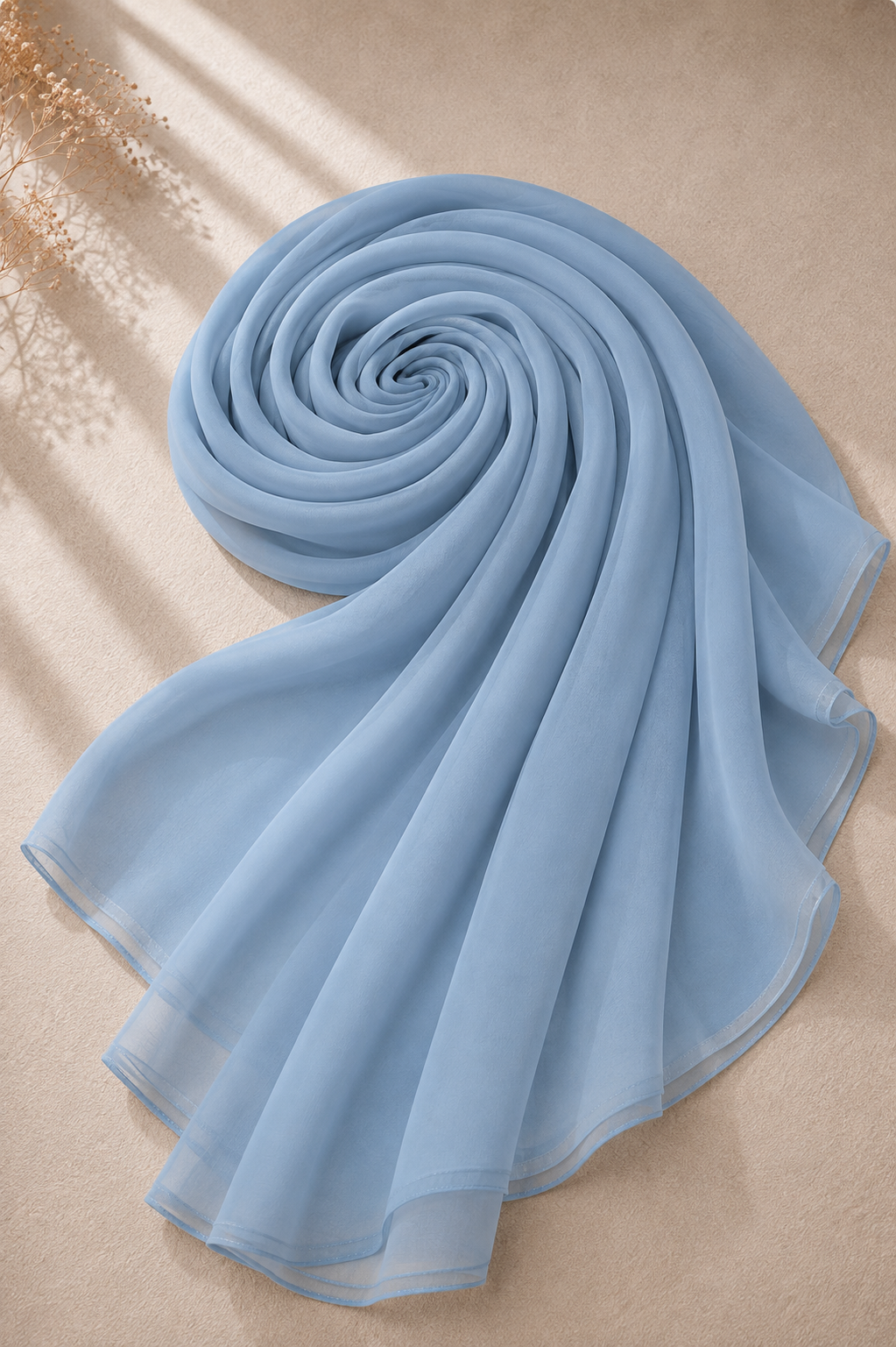 Blue Haze Chiffon Hijab