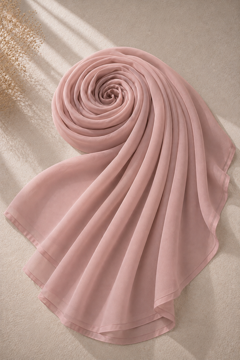 Blush Veil Chiffon Hijab