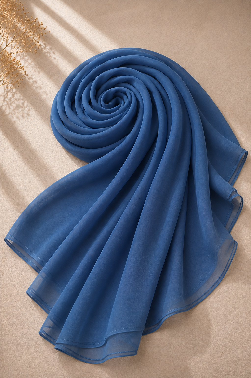 Slate Mist Chiffon Hijab
