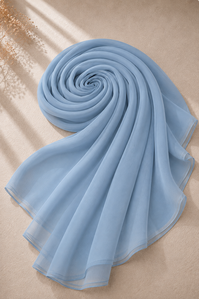Blue Haze Chiffon Hijab