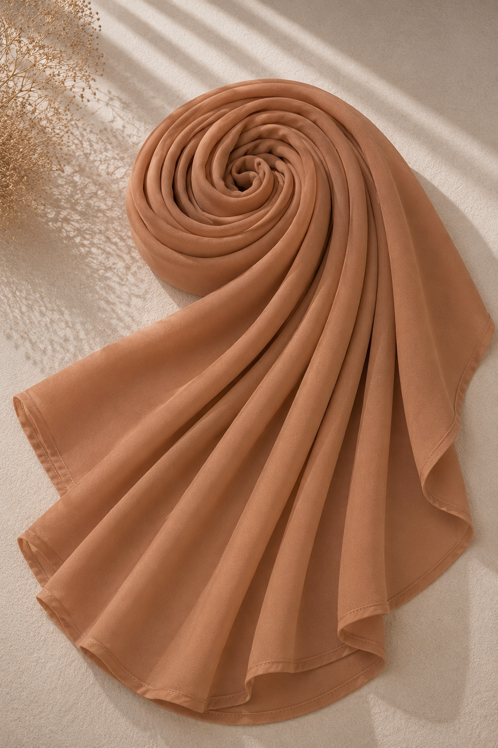 Caramel Blush Chiffon Hijab