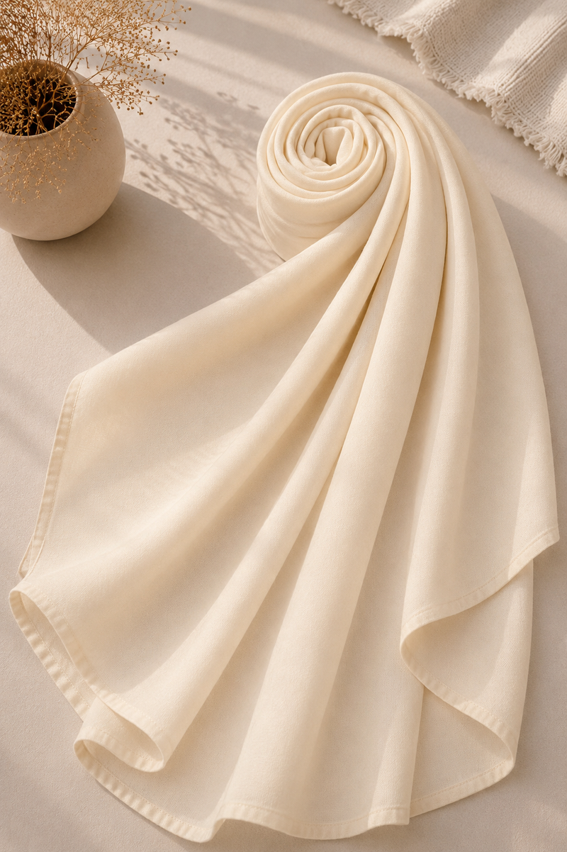 Ivory Veil Modal Hijab