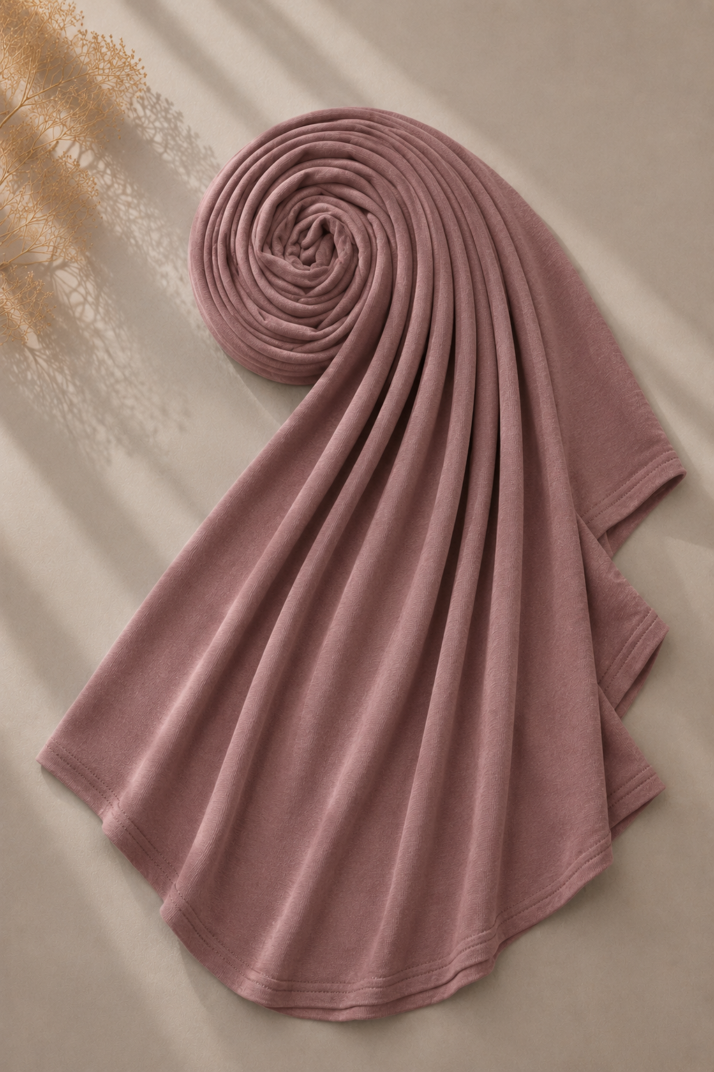 Mauve Rose Jersey Hijab