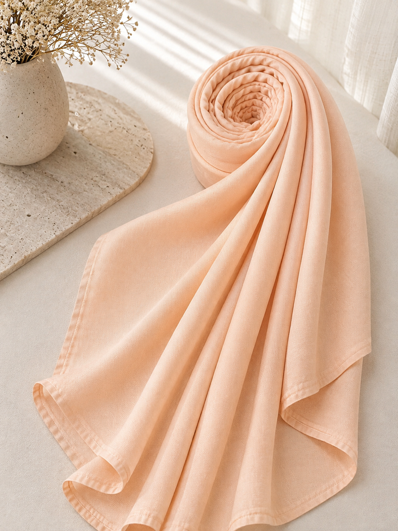 Soft Peach Modal Hijab